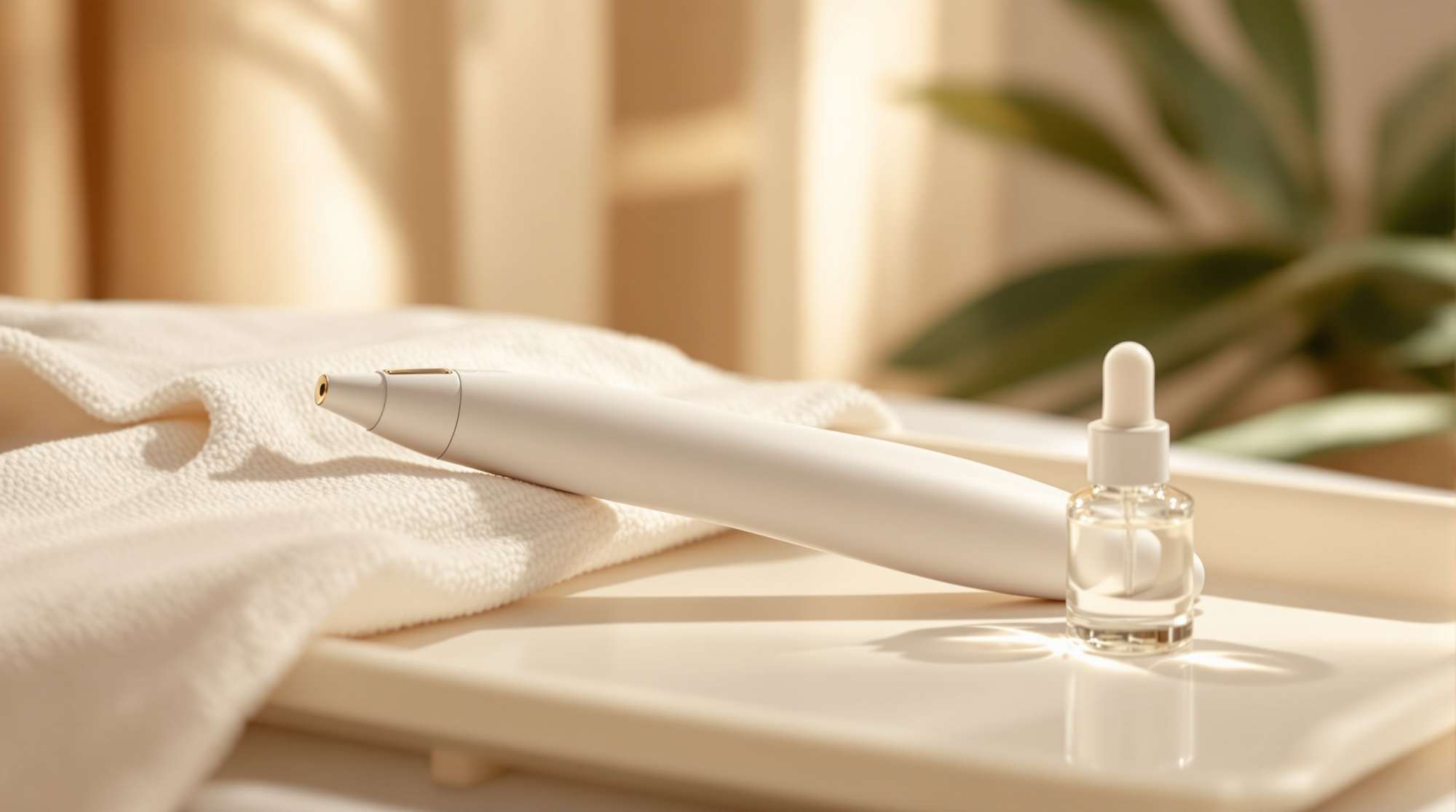 Equipo Dermapen con ampolletas en cabina de NUA Glow Spa, León